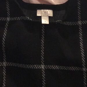 Loft square striped sweater